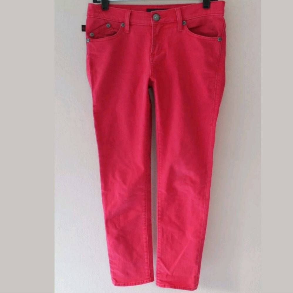 Rock & Republic Hamburg Faded Red Ankle Jeans